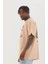 Unisex Oversize Baskılı Bisiklet Yaka T-Shirt 3