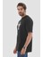 Unisex Bisiklet Yaka Baskılı Oversize T-Shirt 2