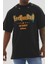 Unisex Kuşgözü Detaylı Baskılı Oversize T-Shirt 1