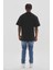 Unisex Kuşgözü Detaylı Baskılı Oversize T-Shirt 2