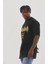Unisex Kuşgözü Detaylı Baskılı Oversize T-Shirt 3
