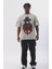 Unisex Oversize Baskılı Bisiklet Yaka T-Shirt 1