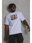 Unisex Oversize Baskılı Bisiklet Yaka T-Shirt 1