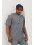 Unisex Oversize Baskılı Bisiklet Yaka T-Shirt 1