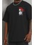 Unisex Oversize Baskılı Bisiklet Yaka T-Shirt 2