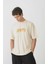 Unisex Bisiklet Yaka Baskılı Oversize T-Shirt 2