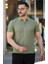 Yakası Fermuarlı Kısa Kollu T-Shirt 1