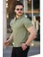 Yakası Fermuarlı Kısa Kollu T-Shirt 2