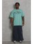 Unisex Oversize Baskılı Bisiklet Yaka T-Shirt 2