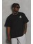 Unisex Oversize Baskılı Bisiklet Yaka T-Shirt 1
