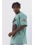 Unisex Oversize Baskılı Bisiklet Yaka T-Shirt 2