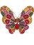 Rengarenk Zirkon Taşlı Zarif Kelebek Broş 1