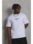 Unisex Oversize Baskılı Bisiklet Yaka T-Shirt 1