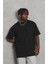Unisex Oversize Düz Bisiklet Yaka T-Shirt 3