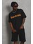 Unisex Oversize Baskılı Bisiklet Yaka T-Shirt 1