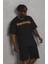 Unisex Oversize Baskılı Bisiklet Yaka T-Shirt 2