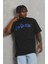 Unisex Oversize Baskılı Bisiklet Yaka T-Shirt 1