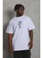 Unisex Oversize Baskılı Bisiklet Yaka T-Shirt 2