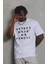 Unisex Oversize Baskılı Bisiklet Yaka T-Shirt 1