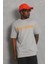Unisex Oversize Baskılı Bisiklet Yaka T-Shirt 1