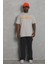Unisex Oversize Baskılı Bisiklet Yaka T-Shirt 2