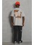 Unisex Oversize Baskılı Bisiklet Yaka T-Shirt 3