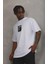 Unisex Oversize Baskılı Bisiklet Yaka T-Shirt 2