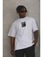 Unisex Oversize Baskılı Bisiklet Yaka T-Shirt 3