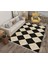 Lofy Halı Karo Desen Retro Görünümlü Halı Yıkanabilir 160X230 cm 2