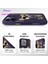 iPhone 13 Pro Uyumlu 3D Gözlük Zincir Mor Köpek Detaylı Nakış İşlemeli Kabartmalı Cool Glasses Kılıf 2
