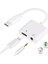 Type-C To 3.5mm Jack Kulaklık ve Şarj Kablosu Çoğaltıcı USB C Ses Aux Kablosu 4