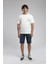 Kelvin Erkek %100 Pamuk O Yaka T-Shirt Ekru 1