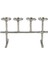 Antik Gümüş 4lü Mumluk 39x15x23cm 2