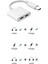 Type C To Type C Kulaklık Hızlı Şarj Giriş Çevirici Çoklayıcı Çoğaltıcı Splitter Adaptör 2