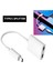 Type C To Type C Kulaklık Hızlı Şarj Giriş Çevirici Çoklayıcı Çoğaltıcı Splitter Adaptör 3