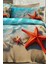 %100 Pamuk Ranforce Çeyizlik Luxury 5d Dijital Çift Kişilik Nevresim Takımı Sea Stars 3