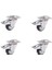 611- Bağlantılı 80 mm Galvanizli Kaplama Metal Frenli Teker 4 Ad. 1