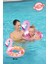 3-6 Yaş Flamingo Figürlü Simit Simli Şişme Deniz Havuz Çocuk Yüzme Simidi 61 cm Yeni Sezon 2