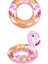 3-6 Yaş Flamingo Figürlü Simit Simli Şişme Deniz Havuz Çocuk Yüzme Simidi 61 cm Yeni Sezon 4
