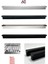 Fulya Alüminyum Metal Lüks Modern Mobilya Çekmece Mutfak Dolabı Kulpu Siyah 96MM (10 Adet) 3