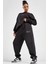 Sportswear Phoenix Fleece Oversize High Rise Pants Kadın Oversize Yüksek Belli Şardonlu Eşofman Altı Siyah 4