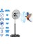 5 Metal Kanatlı Soğutucu Vantilatör Pervane 3 Kademe Hız Kontrol 18’’inch - 80W 1