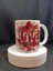 Love Temalı Porselen Beyaz Kupa Bardak 2
