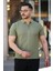 Erkek Yakası Fermuarlı Kısa Kollu Tshirt 3