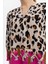 %100 Viskon Desen Geçişli Oversize Bluz – Leopar & Geometrik Desen 8