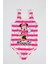 Şık Kız Çocuk Mayo Minnie Mouse Fuşya Renk Desenli Rahat Hızlı Kuruyan Mayo Deniz Havuz Plaj Mayosu 1