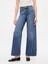Kadın Mavi High Rise Wide-Leg Jean Pantolon 2