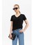 V Yaka Cloudtouch Yumuşak Basic Kısakol T-Shirt 2