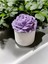 'bloom Candles' Serisi 2 - Dekoratif Lila Şakayık Çiçekli Blok Mum 1
