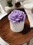 'bloom Candles' Serisi 2 - Dekoratif Lila Şakayık Çiçekli Blok Mum 5